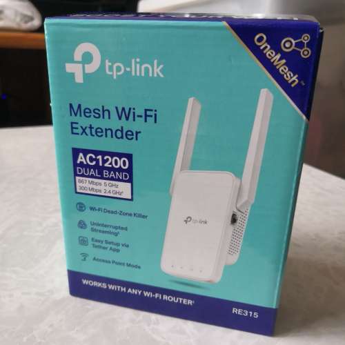 tp-link RE315 AC1200 dual band mesh wi-fi extender