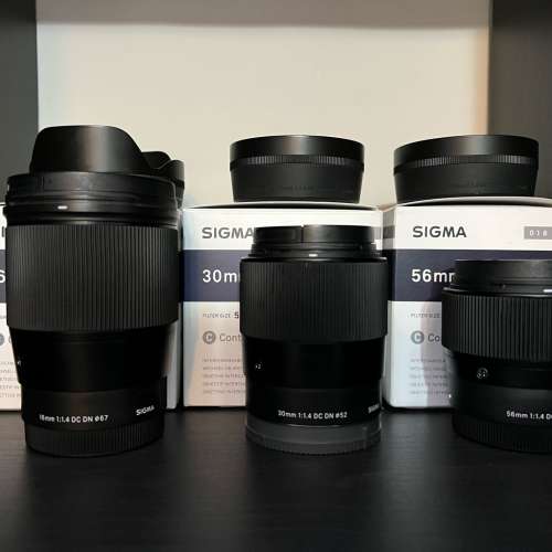 Sigma 56mm F1.4 DC DN (SONY E mount) 定焦三寶