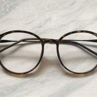 復古磨砂玳瑁色梨形眼鏡(A103)