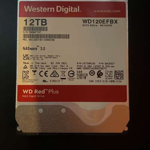 WD RED 12TB
