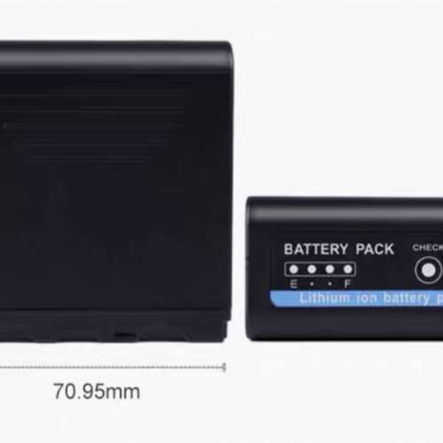 大容量鋰電池補光燈用 Battery Pack for SONY NP-F980U 6600mAh