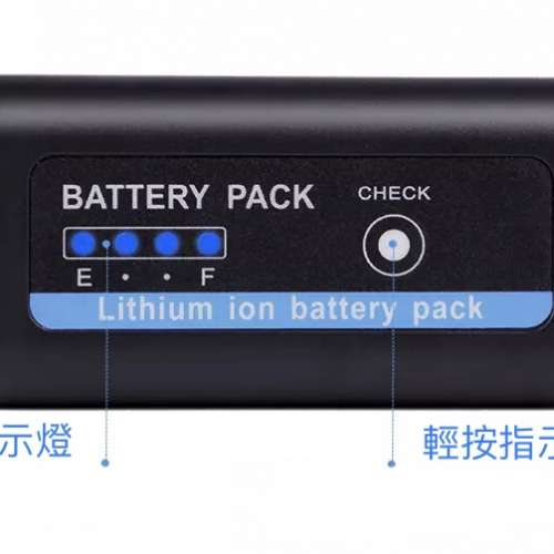 大容量鋰電池補光燈用 Battery Pack for SONY NP-F980U 6600mAh