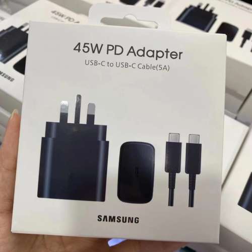 三星特快速充電器套裝 Samsung Super Fast 45w PD Charger. Full Set.