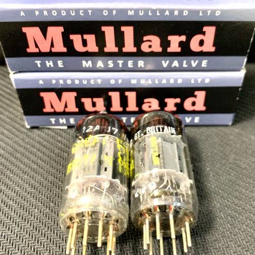 12au7英國貓乸代工金腿1960年一對 ecc82 Gt Britain Mullard製造 B5G8 B0H5