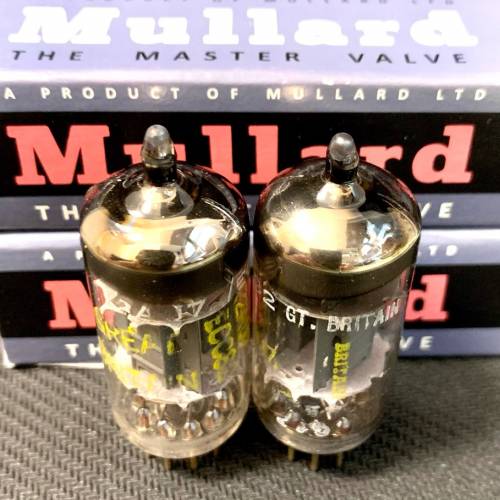 12au7英國貓乸代工金腿1960年一對 ecc82 Gt Britain Mullard製造 B5G8 B0H5