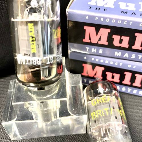 12au7英國貓乸代工金腿1960年一對 ecc82 Gt Britain Mullard製造 B5G8 B0H5