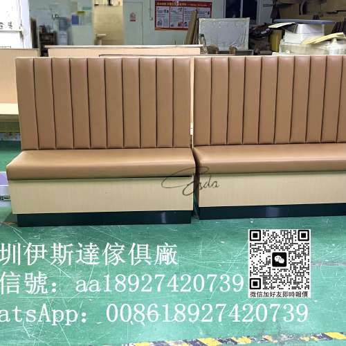 掀蓋櫃筒儲物梳化訂造工廠、阻燃防火卡位、中餐西餐卡位梳化、火鍋烤肉日式店鋪餐枱...