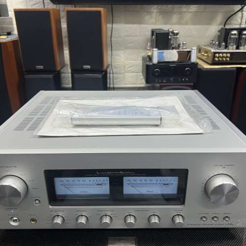 日本原廠LUXMAN/力士 L-505U 合併功放機 跟原装遥控 说明书