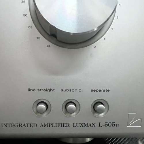 日本原廠LUXMAN/力士 L-505U 合併功放機 跟原装遥控 说明书