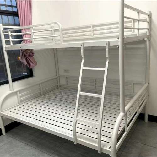 Double -layer iron shelf bed