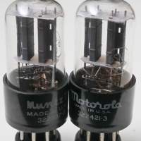 Muntz Motorola 6SN7GT(驅動管)1940~50少用新淨美製古董旁熱雙三極管(低頻有力具彈...