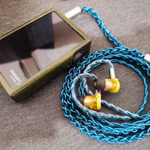 Hiby RS2 + Intime 燒賣 + 啱聲SLMusic 耳機升級線 5N單晶銀慢結晶屏蔽線 95%new 1...