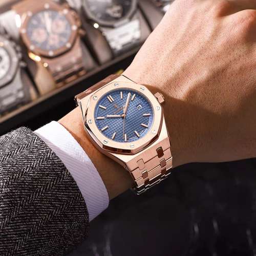 SL79 防水時尚商務潮流夜光日曆男士手錶