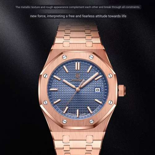 SL79 防水時尚商務潮流夜光日曆男士手錶