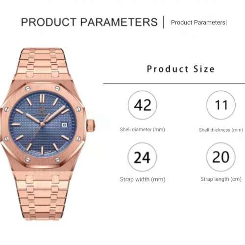 SL79 防水時尚商務潮流夜光日曆男士手錶