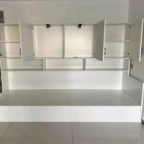 Bed wardrobe combination integrated storage bed