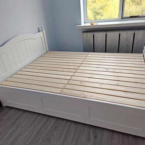 Black desknew Finland imported solid wood storage bed