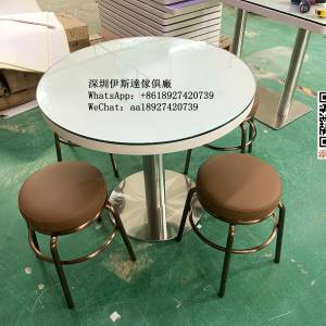 人造石圓枱，四人六人餐枱，訂製枱面，膠板餐枱，定做桌子，面加鋼化透明玻璃，枱櫈...