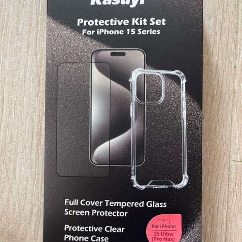 Inno3C iPhone 15 pro max 保護套 + 玻璃貼 Screen protector & Phone case