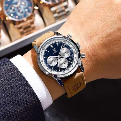 [有現貨] SL77 多功能防水全自動機械休閒商務學生日曆男士手錶