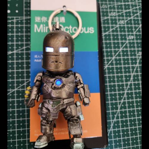 發光八達通-iron man鎖匙扣
