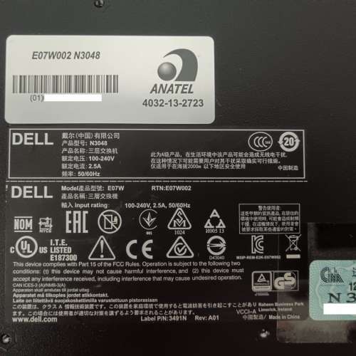 Dell EMC PowerSwitch N3048 48-Port L3 Switch