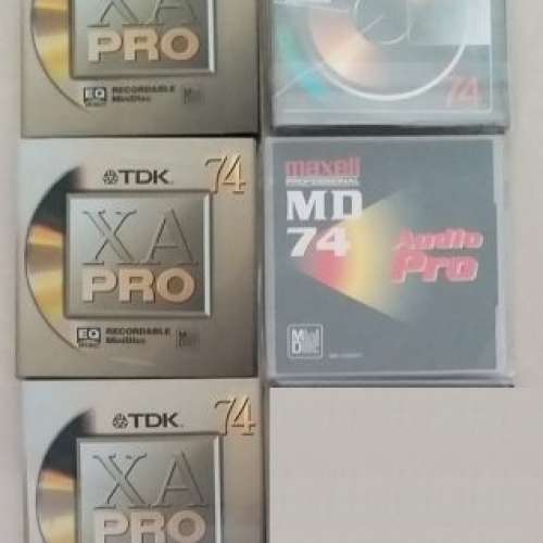 TDK XA Pro,TDK Studio,Maxell Audio Pro Minidisc MD碟