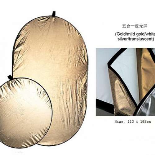 110X168 五合一反光板 5in1 Reflector (容易收納) - 二手或全新其他配件, 攝影產品 - DCFever.com