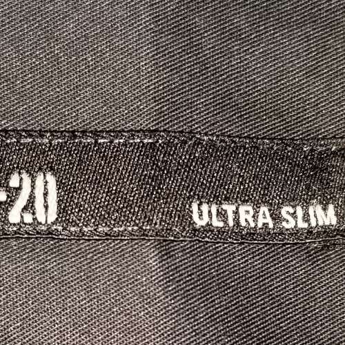 AT-20 Black Shirt 長袖黑色襯卹衫 Ultra Slim Fit 修身 Size 170/96A 碼