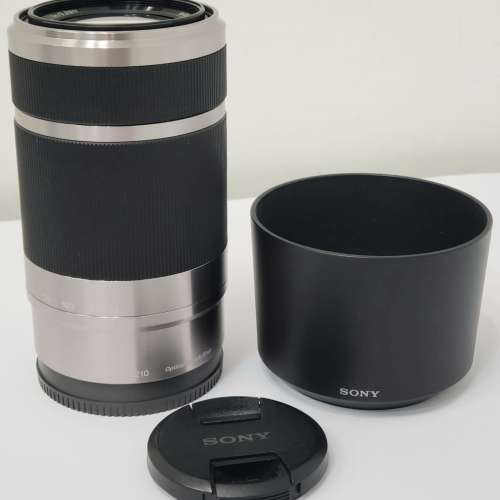Sony SEL55210 E 55-210mm f/4.5-6.3 OSS (銀色 輕巧 防震 長焦鏡頭) - 95%新
