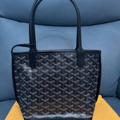 Goyard Mini Tote黑色雙面