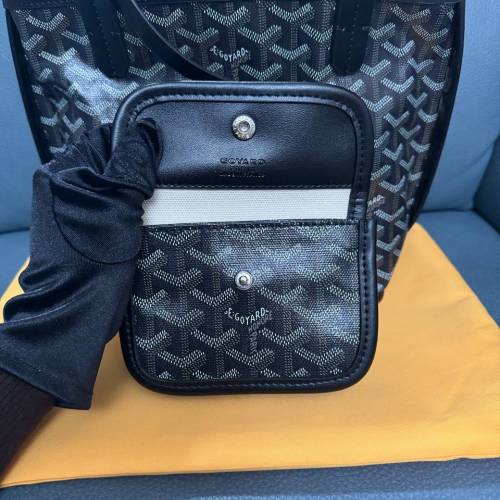 Goyard Mini Tote黑色雙面