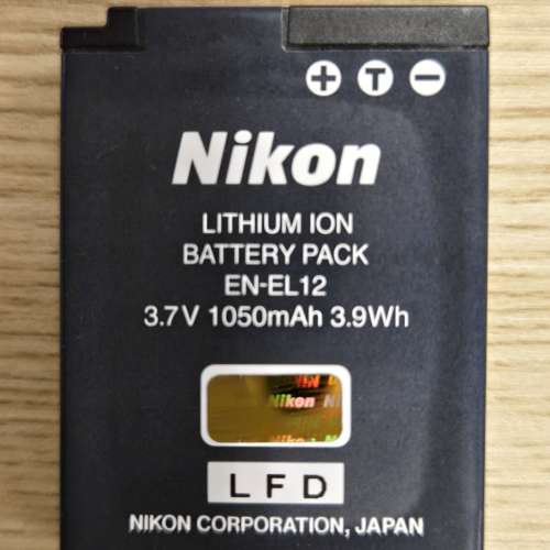 原裝Nikon相機專用充電池(EN-EL12)