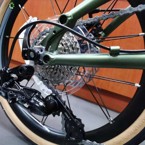 (小量現貨) 2024 綠金色 訂制版 頭柱內摺版馬甲線款 DAHON K3 PLUS 9速 16吋 349 ...