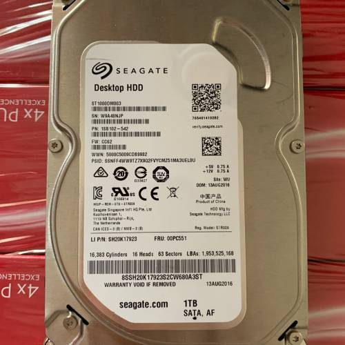 Seagate 3.5” 1TB HDD