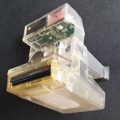 透明聲納自動對焦寶麗來TRANSPERENT POLAROID 600 LAND CAMERA 660 SONAR AUTOFOCUS