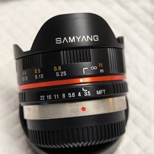 Samyang 7.5mm 1:3.5 UMC Fish-eye MFT m43用
