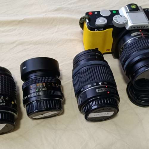 賓得經典 黃色 K-01 雙鏡 Kit  另 手動鏡