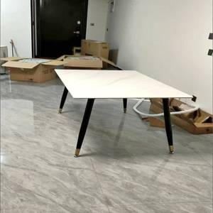 Freely retractable slate dining table