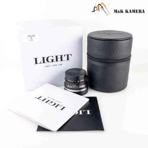 全新周八妹黑漆版本LIGHT LENS LAB M 35mm F/2.0 8 Elements Black painted #TLLL3...