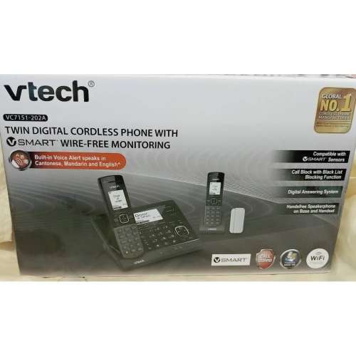 VTECH 數碼室內無線電話子母機 vc7151202A 二手或全新家庭電器, 電器傢俱