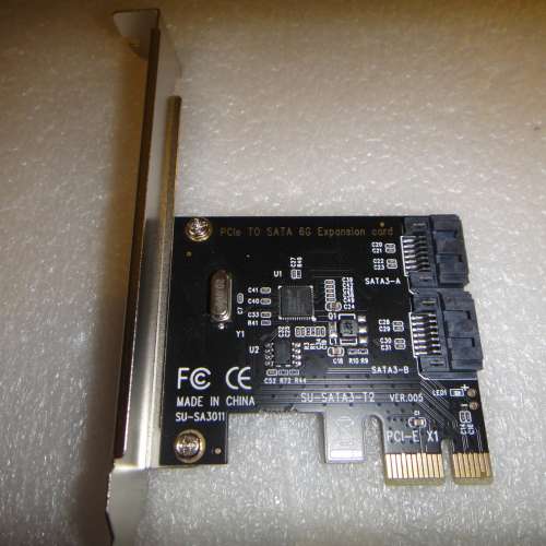 USB 3.0卡及 SATA3卡各一張