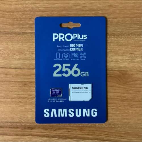SAMSUNG PRO Plus 256GB microSD Card w/ Adapter, Up to 180 MB/s
