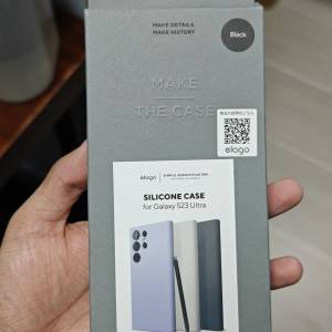 ELAGO Silicone Case for Samsung Galaxy S23 Ultra 黑色