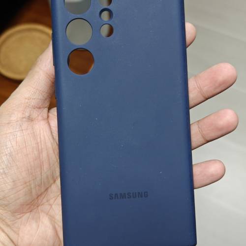 Samsung Galaxy S23 Ultra 原廠矽膠薄型保護殼 藍色