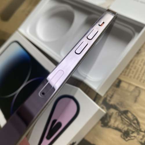 IPhone 14pro 256gb 紫色行貨 九成新full set *已酒精消毒*  送螢幕保護，Casetify...