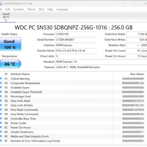 💽M.2【256GB】WD SN530 SED NVMe 2280 SSD 固態硬碟|硬盤|Western Digital|256G|2...
