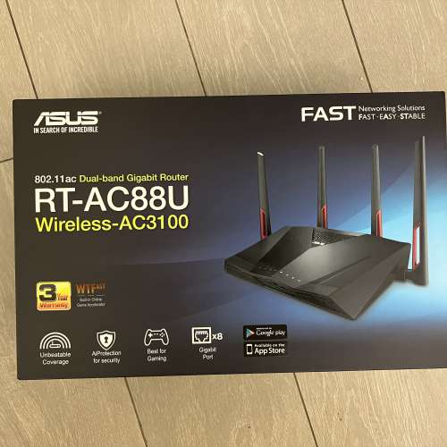 ASUS 華碩 RT-AC88U / AC 3100 無線路由器