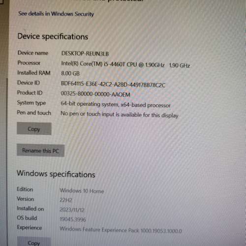 Lenovo All-in-One i5-4460T