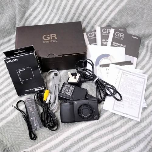 Ricoh GR Digital II 📸 機+電+充電+皮套+相機帶 | grd GRD2